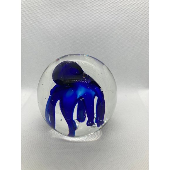 Unique Adorable Blue Octopus Paperweight - Picture 2 of 10